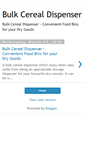Mobile Screenshot of bulkcerealdispenser.blogspot.com