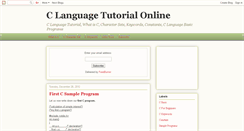 Desktop Screenshot of c-tutoriall.blogspot.com