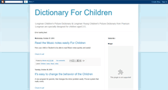 Desktop Screenshot of dictionaryforchildren.blogspot.com