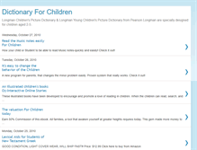 Tablet Screenshot of dictionaryforchildren.blogspot.com