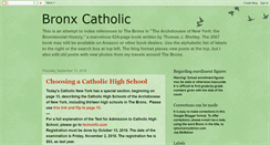 Desktop Screenshot of bronxcatholic.blogspot.com