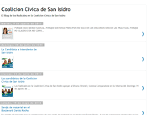 Tablet Screenshot of coalicioncivicasanisidro.blogspot.com