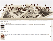 Tablet Screenshot of lifewithcharley.blogspot.com