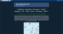 Desktop Screenshot of micronesianpoetsclub.blogspot.com