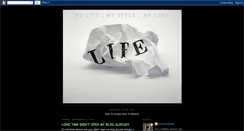 Desktop Screenshot of mylif3mystyl3myl0v3.blogspot.com