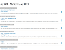 Tablet Screenshot of mylif3mystyl3myl0v3.blogspot.com