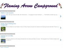 Tablet Screenshot of flamingarrowcampground.blogspot.com