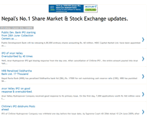 Tablet Screenshot of nepalsharemarketexchange.blogspot.com