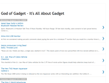 Tablet Screenshot of godofgadget.blogspot.com