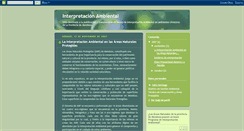 Desktop Screenshot of interpretacionambiental.blogspot.com