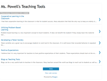 Tablet Screenshot of cpowellteachingtools.blogspot.com