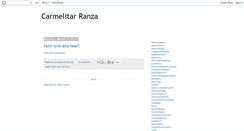 Desktop Screenshot of carmelitarranza.blogspot.com
