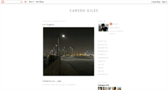 Desktop Screenshot of carsongiles.blogspot.com