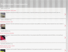 Tablet Screenshot of experiencesgourmandess.blogspot.com