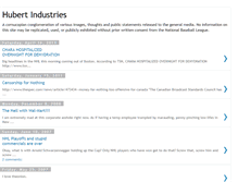 Tablet Screenshot of hubertindustries.blogspot.com