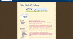 Desktop Screenshot of aidanelizabeth.blogspot.com