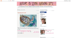 Desktop Screenshot of makealivingmakingart.blogspot.com