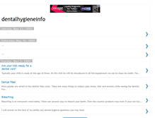 Tablet Screenshot of dentalhygienequestions.blogspot.com