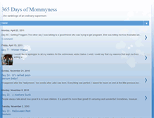 Tablet Screenshot of 365daysofmommyness.blogspot.com