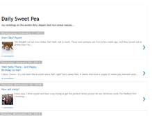 Tablet Screenshot of dailysweetpea.blogspot.com