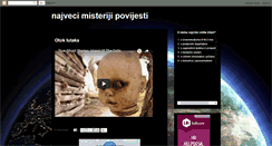 Desktop Screenshot of najveci-misteriji.blogspot.com