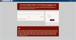 Desktop Screenshot of livesexys.blogspot.com