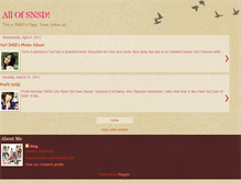 Tablet Screenshot of girlsgenerationandsnsd.blogspot.com