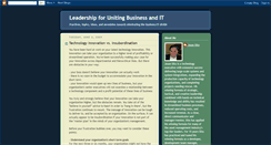 Desktop Screenshot of biztechleadership.blogspot.com