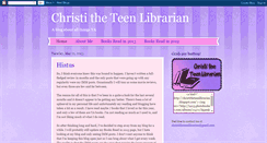 Desktop Screenshot of christitheteenlibrarian.blogspot.com