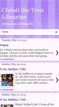 Mobile Screenshot of christitheteenlibrarian.blogspot.com