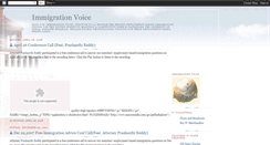Desktop Screenshot of immigrationvoice.blogspot.com
