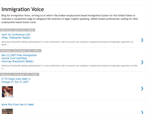 Tablet Screenshot of immigrationvoice.blogspot.com