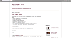 Desktop Screenshot of polished4pros.blogspot.com
