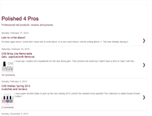 Tablet Screenshot of polished4pros.blogspot.com