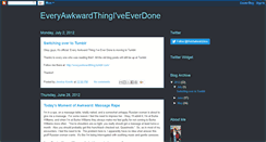 Desktop Screenshot of everyawkwardthing.blogspot.com