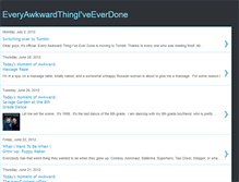 Tablet Screenshot of everyawkwardthing.blogspot.com
