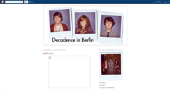 Desktop Screenshot of decadenceinberlin.blogspot.com