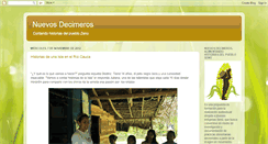 Desktop Screenshot of nuevosdecimeros.blogspot.com