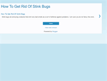 Tablet Screenshot of howtogetridofstinkbugs.blogspot.com