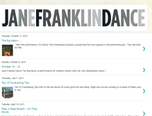 Tablet Screenshot of janefranklindance.blogspot.com