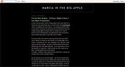 Desktop Screenshot of marciainthebigapple.blogspot.com