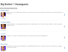 Tablet Screenshot of bigbrother1houseguests.blogspot.com