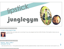 Tablet Screenshot of lipstickjunglegym.blogspot.com