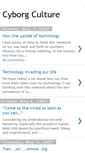 Mobile Screenshot of cyborgculture.blogspot.com