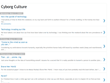 Tablet Screenshot of cyborgculture.blogspot.com