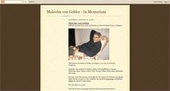 Desktop Screenshot of malcolmvangelder.blogspot.com