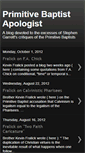 Mobile Screenshot of primitivebaptistapologist.blogspot.com