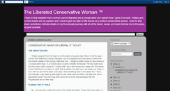 Desktop Screenshot of liberatedconservativewoman.blogspot.com