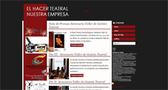 Desktop Screenshot of elhacerteatralnuestraempresa.blogspot.com