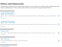 Tablet Screenshot of kittensandmotorcycles.blogspot.com